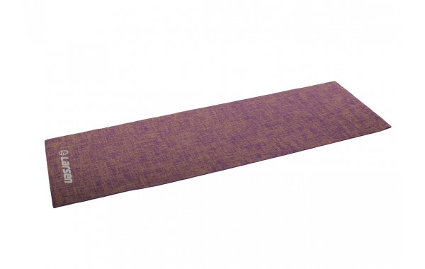 Коврик для фитнеса и йоги Larsen джутовый фиолетовый р183х61х0,5см 600_380