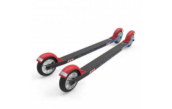 Лыжероллеры KV+ Коньковые Launch Pro Skate Curved 60см (Slow Wheels) 21RS02.S черный 600_380