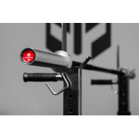 Гриф женский YouSteel Training Bar CT-15, 15кг, длина 2010 мм, D25 мм, черный +белый цинк