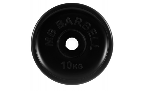 Диск олимпийский d51мм евро-классик MB Barbell MB-PltBE-10 10 кг черный 600_380