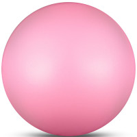 Мяч для художественной гимнастики Indigo IN367-PI, диам. 17 см, ПВХ, розовый металлик