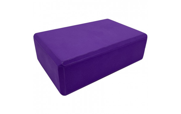 Йога блок Sportex полумягкий, из вспененного ЭВА (A25569) BE100-2 фиолетовый 600_380