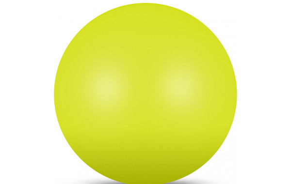 Мяч для художественной гимнастики Indigo IN367-LI, диам. 17 см, ПВХ, лимонный металлик 600_380