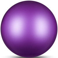 Мяч для художественной гимнастики Indigo IN367-VI, диам. 17 см, ПВХ, фиолетовая металлик