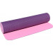 Коврик для йоги и фитнеса Profi-fit 6 мм, профессиональный фиолетово-розовый 173x61x0,6 75_75