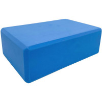 Йога блок Sportex полумягкий, из вспененного ЭВА (A25571) BE100-4 голубой