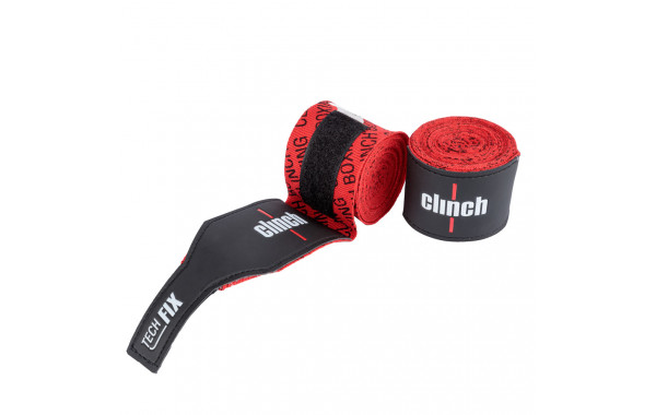 Бинты эластичные Clinch Boxing Crepe Bandage Tech Fix красные C140 600_380