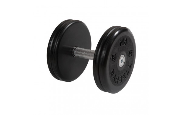 Гантель классик с вращающейся ручкой хром 16 кг MB Barbell MB-FdbEM-B16 600_380