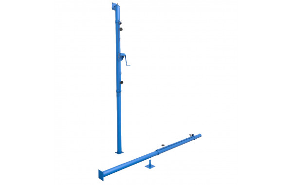 Стойки волейбольные стена-пол с механизмом натяжения и регулировкой высоты сетки Spektr Sport 600_380