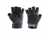 Перчатки для занятий спортом Torres нейлон,нат.кожа, подбив.6мм, напульсник PL6051 черный