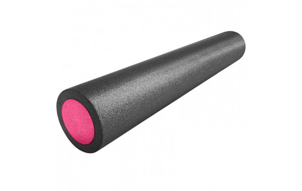 Ролик для йоги Sportex полнотелый 2-х цветный 60х15см PEF60-9 черно\розовый (B34497) 600_380