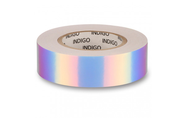 Обмотка для гимнастического обруча Indigo Rainbow IN151-WV, 20мм*14м, зерк., на подкл, бел-фиол 600_380