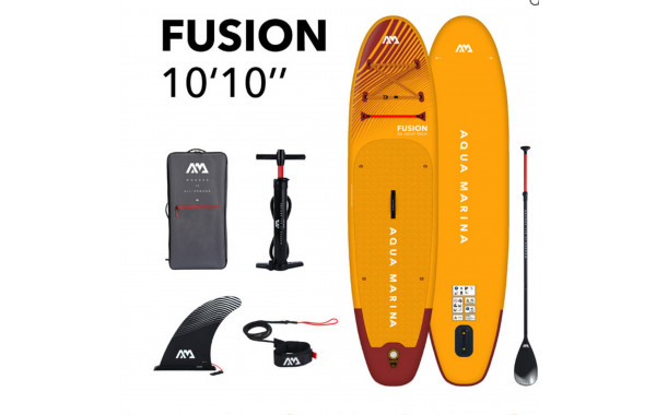 SUP-доска 330х81х15см, насос, весло, лиш, киль, ремнабор, сумка, до 150кг Aqua Marina Fusion Before Sunset BT-23FUP 600_380