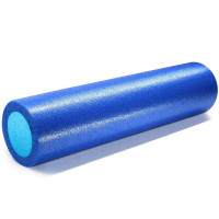 Ролик для йоги полнотелый 2-х цветный, 60х15см Sportex PEF60-A синий\голубой