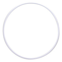 Обруч гимнастический ЭНСО пластиковый d85см MR-OPl850 белый, под обмотку (продажа по 5шт) цена за шт