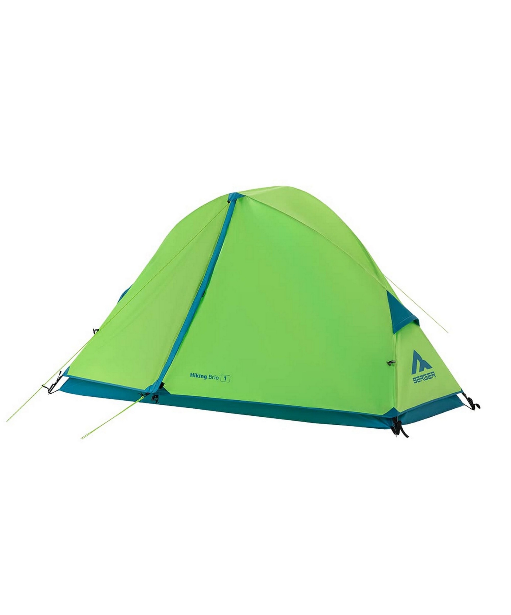 Палатка одноместная Berger Hiking Brio 1, зеленый 1663_2000