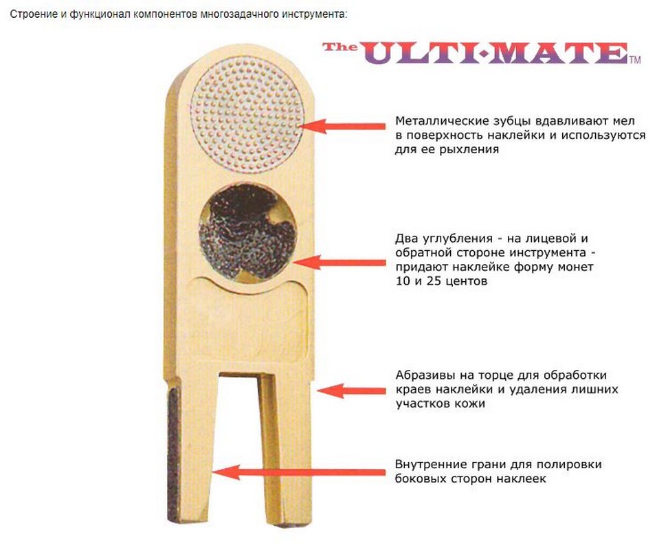 Инструмент для обработки наклейки Ulti-Mate Cue Tip Tool 04253 красный, 1 шт. 972_800