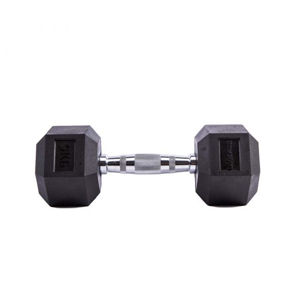 Гексагональные гантели 5кг Live Pro Hex Dumbbell LP8005-5, пара 600_600