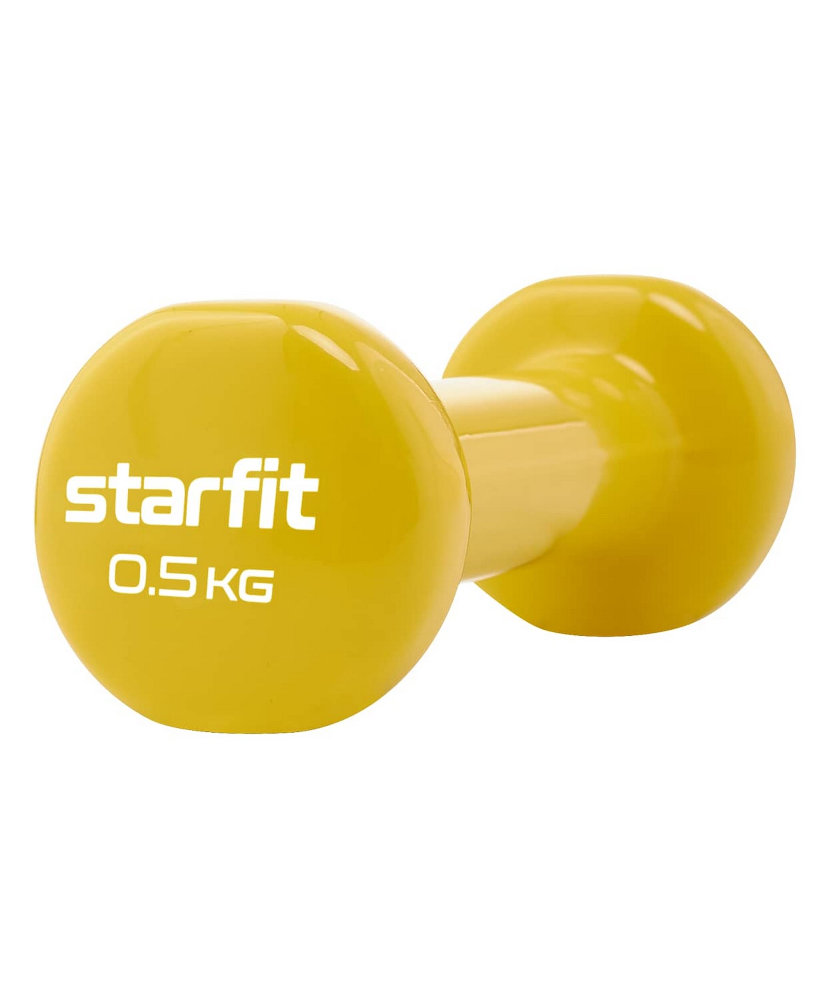 Гантель виниловая 0,5 кг Star Fit DB-101 желтый 1667_2000
