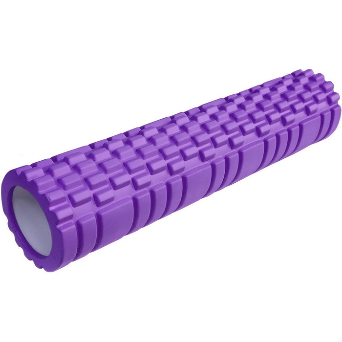 Ролик для йоги Sportex (фиолетовый) 61х13,5см ЭВА\АБС E29390 700_700