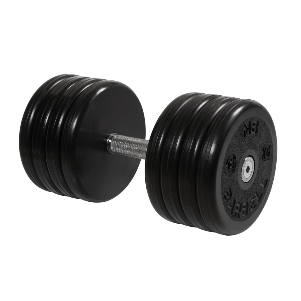 Гантель классик MB Barbell с вращающейся ручкой 46 кг MB-FdbEM-B46 1000_1000