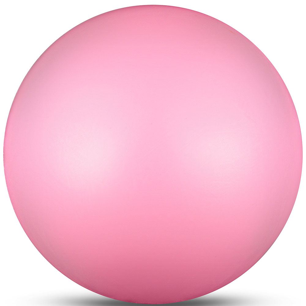 Мяч для художественной гимнастики Indigo IN367-PI, диам. 17 см, ПВХ, розовый металлик 1000_1000