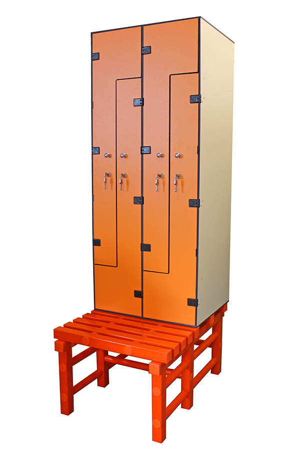 Шкаф 2-2 «Галеон» на скамье-подставке ПТК Спорт 040-6107 600_900