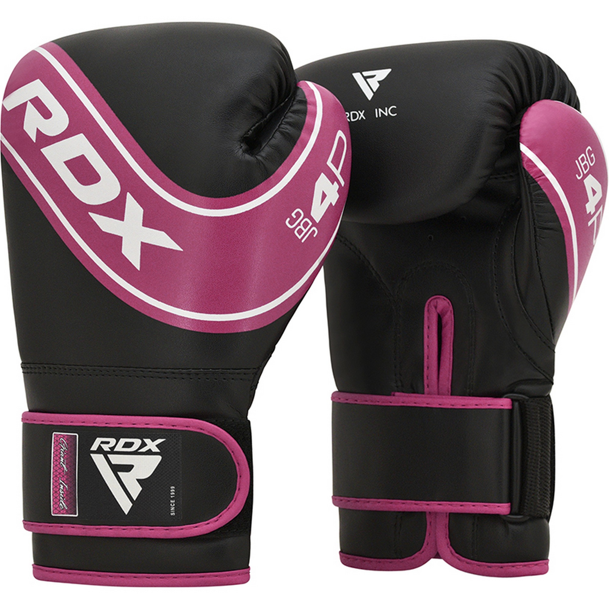 Перчатки детские RDX JBG-4P-6oz розовый\черный 2000_2000