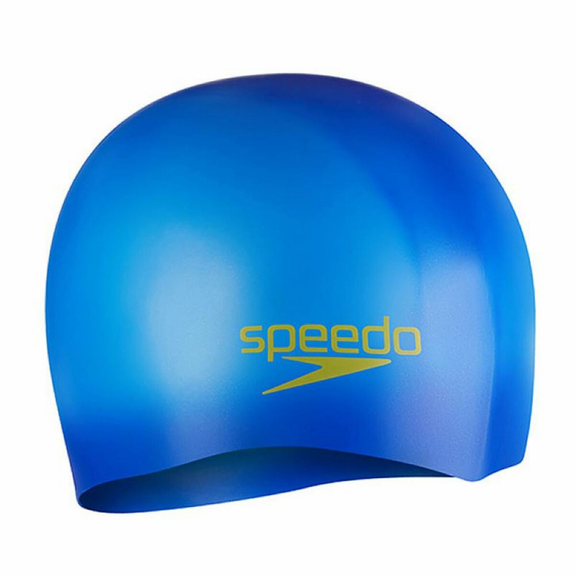 Шапочка для плавания детская Speedo Plain Moulded Silicone Cap Jr 8-7099015965 синий 2000_2000