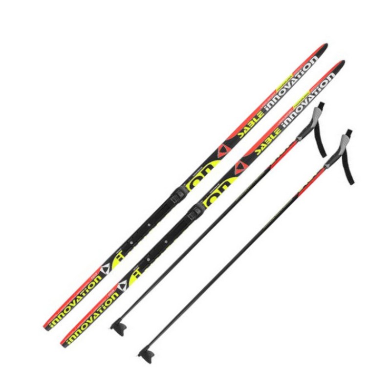 Лыжный комплект STC MIX Step Jr., с креплениями NNN мультиколор 800_800