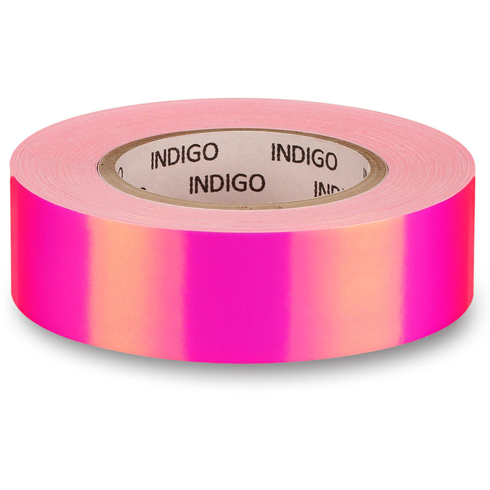 Обмотка для гимнастического обруча Indigo Rainbow IN151-PV, 20мм*14м, зерк., на подкл, роз-фиол 1000_1000