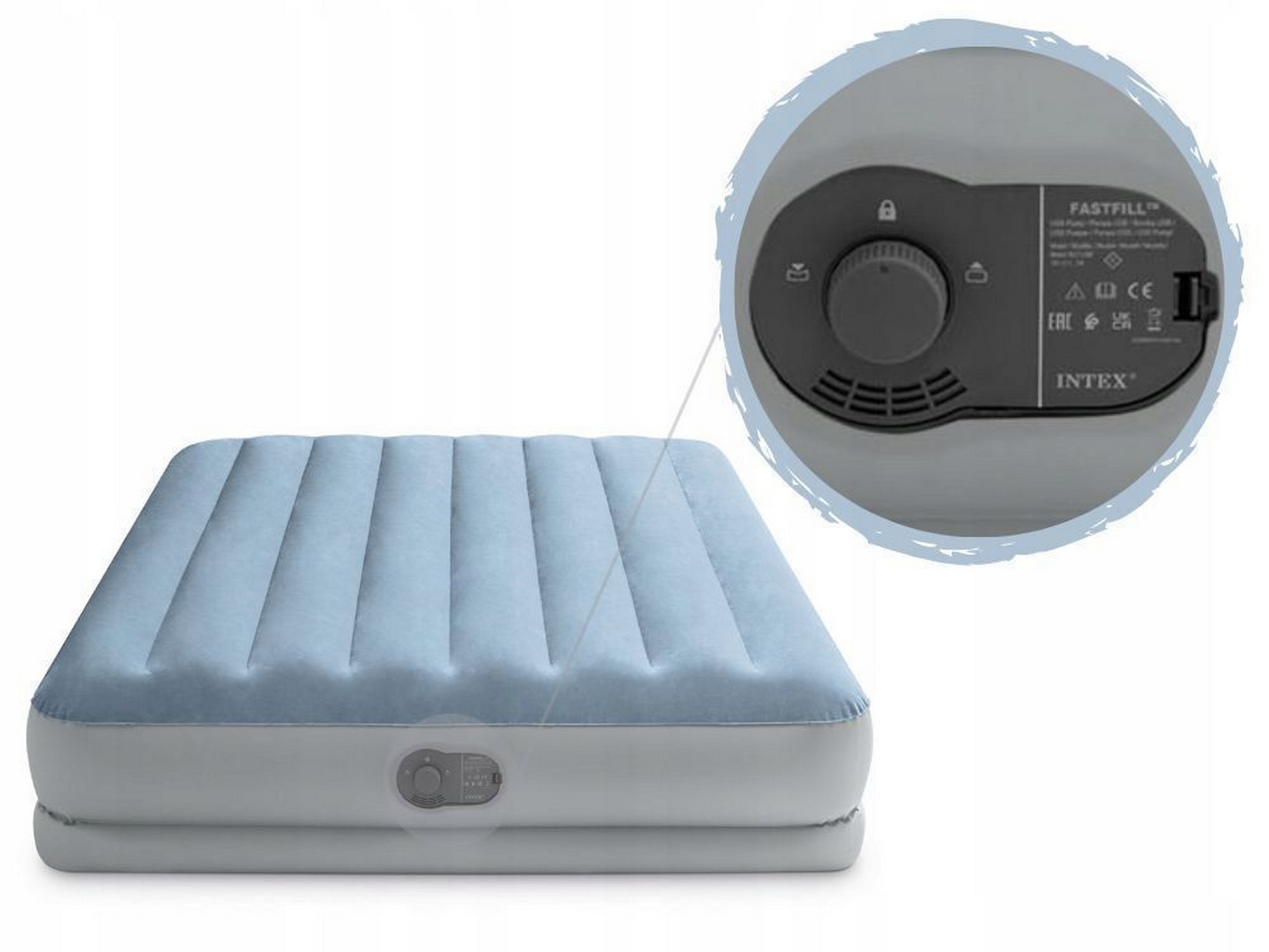 Кровать Intex Mid-Rise Comfort 152х203х36см со встр.насосом (USB) 64159 2000_1500