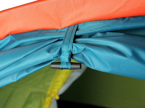 Палатка 4-х местная Greenwood Target 4 синий/оранжевый 500_375