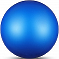 Мяч для художественной гимнастики Indigo IN367-BL, диам. 17 см, ПВХ, синий металлик 120_120