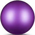 Мяч для художественной гимнастики Indigo IN367-VI, диам. 17 см, ПВХ, фиолетовая металлик 120_120