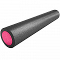 Ролик для йоги Sportex полнотелый 2-х цветный 60х15см PEF60-9 черно\розовый (B34497) 120_120