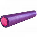 Ролик для йоги Sportex полнотелый 2-х цветный 60х15см PEF60-7 фиолетовый\розовый (B34495) 120_120