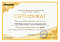 Сертификат на товар Качели Kampfer Гнездо среднее Синий